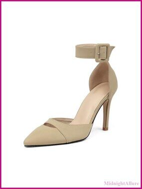 Women's Pointed Toe Stiletto Heels Ankle Strap Dress Pumps Wedding Party